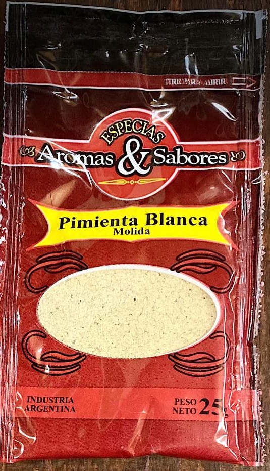 PIMIENTA BLANCA MOLIDA AROMAS Y SABORES